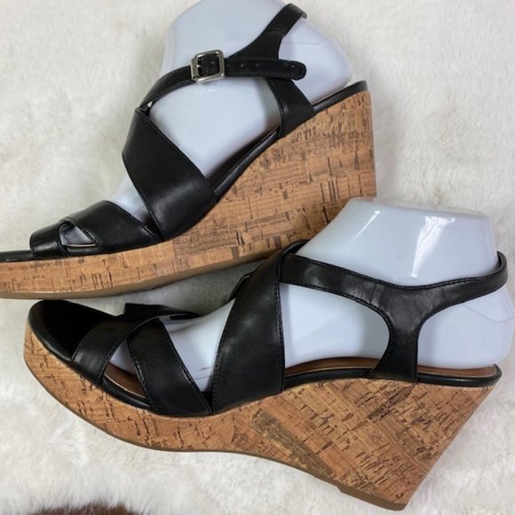 Franco Sarto MONTY Cork Wedge Sandals, size 9.5M LIKE NEW - Picture 7 of 11